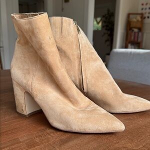 Sam Edelman Tan Suede Heeled Boots
